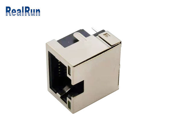 Modulaire Jack Connector Right Angle With LEIDENE van PCB 8pin RJ45 Lichte 1.5A