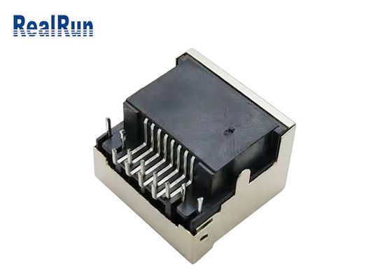 Modulaire Jack Connector Right Angle With LEIDENE van PCB 8pin RJ45 Lichte 1.5A