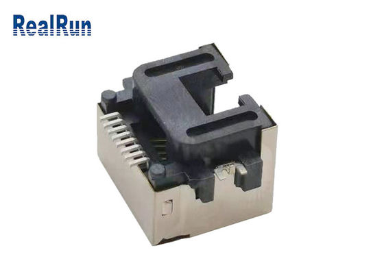 De Schakelaarcontactdoos LCP UL94V-0 van metaalshell 1000VAC SMT 8pin Rj45