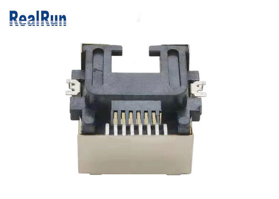 De Schakelaarcontactdoos LCP UL94V-0 van metaalshell 1000VAC SMT 8pin Rj45