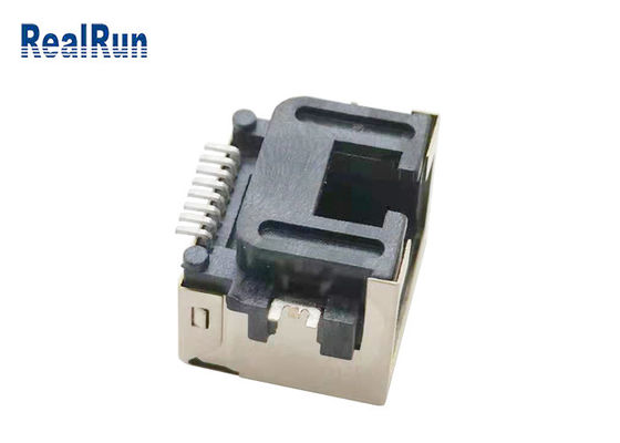 De Schakelaarcontactdoos LCP UL94V-0 van metaalshell 1000VAC SMT 8pin Rj45
