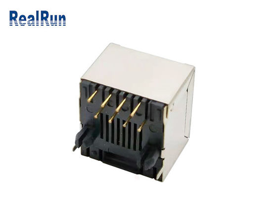 Verticale RJ45 Modulaire Jack Connector PCB UL94V-0 van het fosfoorbrons
