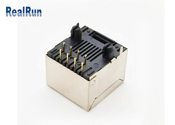 Verticale RJ45 Modulaire Jack Connector PCB UL94V-0 van het fosfoorbrons