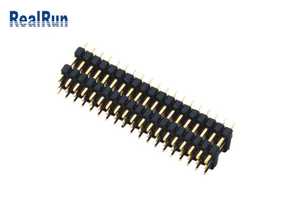 UL94V-0 2.54mm Schakelaar van de de ONDERDOMPELINGSkopbal van Hoogte de Mannelijke Pin Header Dual Plastic