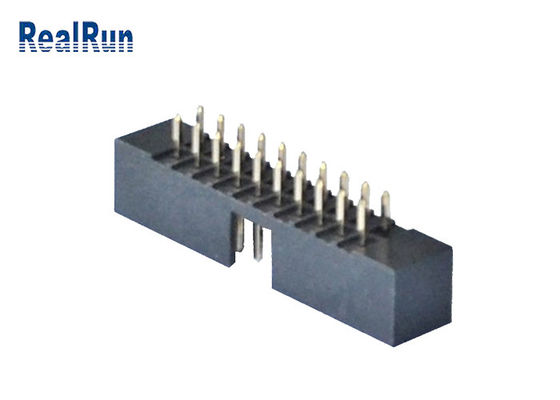 PBT-Plastiek 2.0mm Hoogte Machinaal bewerkte Vakje Kopbal 20 Pin Straight Connector PA6T