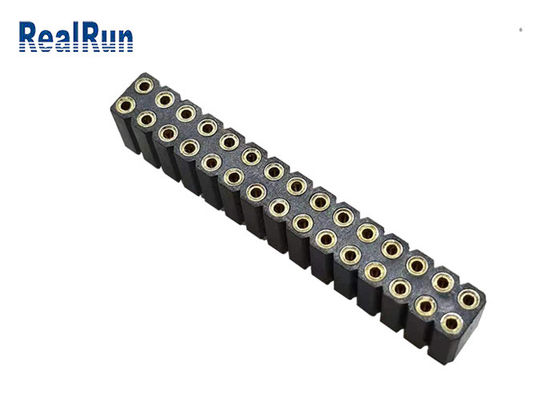 SGS 30P om Pin Female Header 2.54mm Hoogteonderdompeling Tin Plated