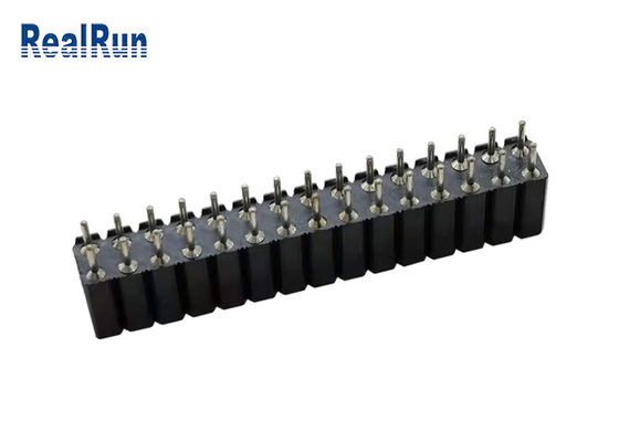 SGS 30P om Pin Female Header 2.54mm Hoogteonderdompeling Tin Plated