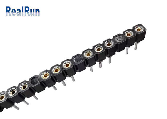 Hoogte 2.54mm 180 Speld van Graad de Rechte Pin Header UL94V-0 1*30