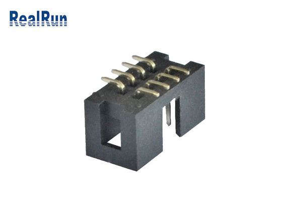 Verticale PCB 2.54mm SMT-Vakje Kopbal 2*4 8 Pin Machined Solder PA6T