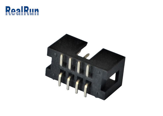 Verticale PCB 2.54mm SMT-Vakje Kopbal 2*4 8 Pin Machined Solder PA6T