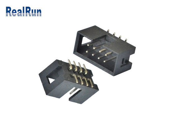 Verticale PCB 2.54mm SMT-Vakje Kopbal 2*4 8 Pin Machined Solder PA6T