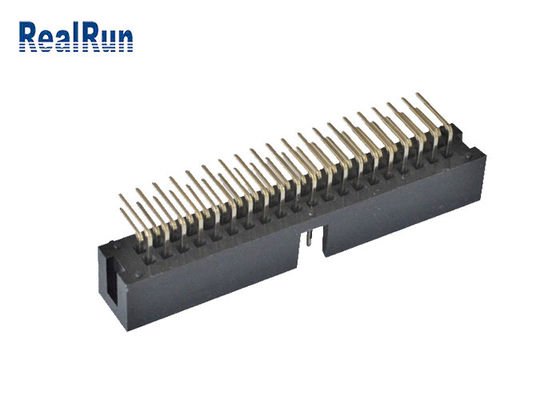 Verticale PCB 2.54mm SMT-Vakje Kopbal 2*4 8 Pin Machined Solder PA6T