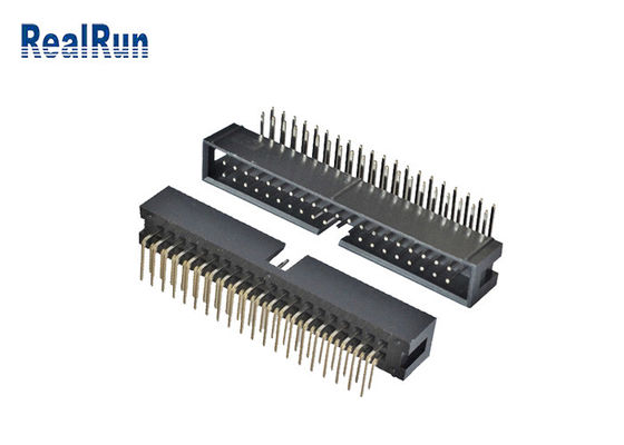 Verticale PCB 2.54mm SMT-Vakje Kopbal 2*4 8 Pin Machined Solder PA6T