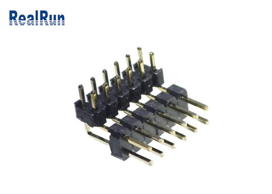 H2.0 SGS van de Messingspbt PA6T Pin Header Connector Dual Row 2*6 Speld