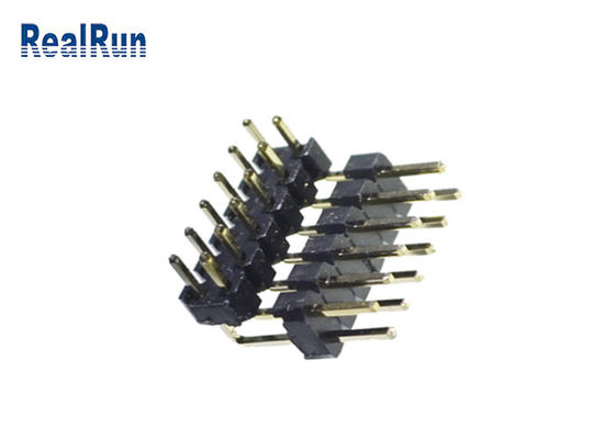 H2.0 SGS van de Messingspbt PA6T Pin Header Connector Dual Row 2*6 Speld