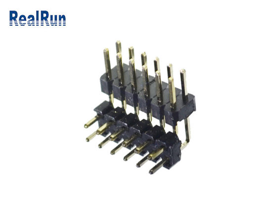 H2.0 SGS van de Messingspbt PA6T Pin Header Connector Dual Row 2*6 Speld