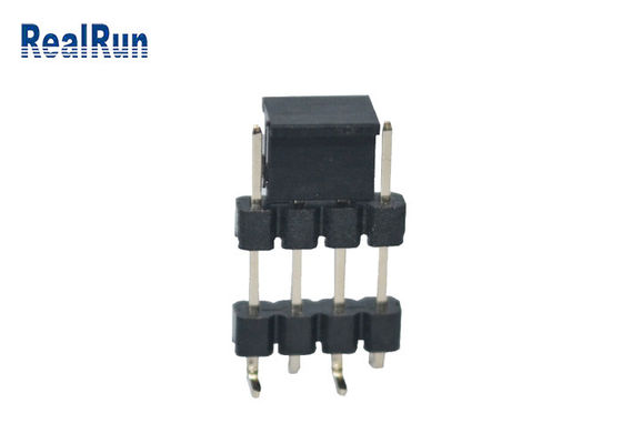 UL94V-0 messing PA6T 2.0mm Mannelijke de Kopbalschakelaar van PCB van SMT Pin Header 2amp
