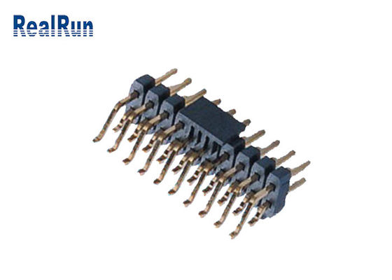 Dubbele Rij PA6T 20P SMD Pin Header PA6T Horizontaal met GLB-Post