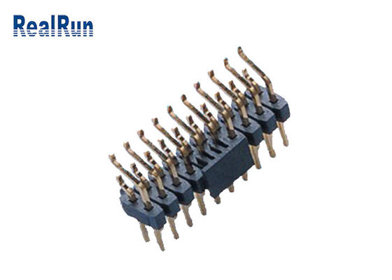 Dubbele Rij PA6T 20P SMD Pin Header PA6T Horizontaal met GLB-Post