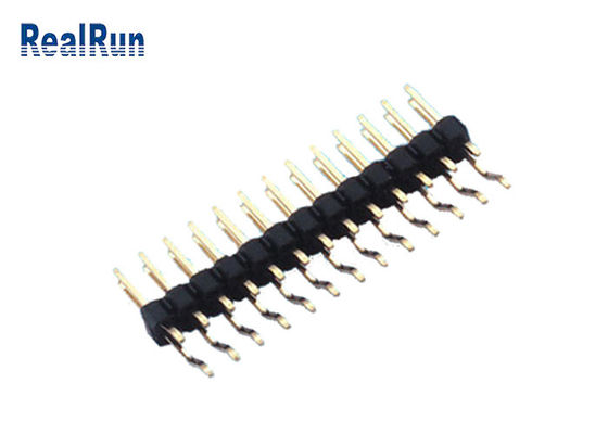 SMD 1000VAC PA6T Horizontaal Pin Header Gold Flash 36 Speld PA6T