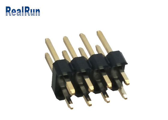 Raad van de Rijpin header brass 8P 3.0A van PA6T PBT LCP de Dubbele om UL94V-0 in te schepen