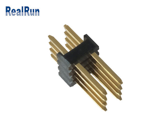 Raad van de Rijpin header brass 8P 3.0A van PA6T PBT LCP de Dubbele om UL94V-0 in te schepen