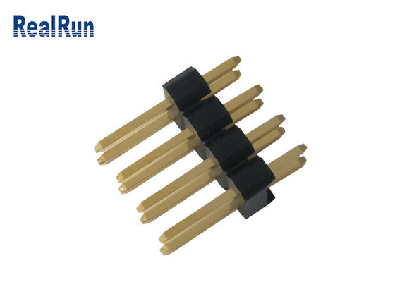 Raad van de Rijpin header brass 8P 3.0A van PA6T PBT LCP de Dubbele om UL94V-0 in te schepen