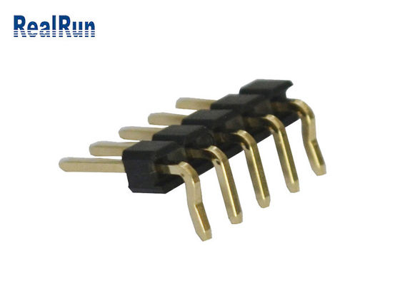 3A 5P PA6T PBT LCP SMT Pin Header 2.54mm Enige Rij Rechte hoek UL94V-0
