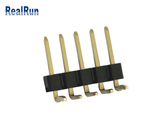3A 5P PA6T PBT LCP SMT Pin Header 2.54mm Enige Rij Rechte hoek UL94V-0