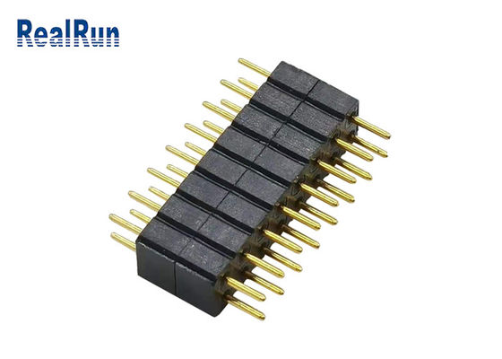 2.0mm LCP PBT PA6T om de Dubbele Rij PPS van Pin Header Dip Connector 16P