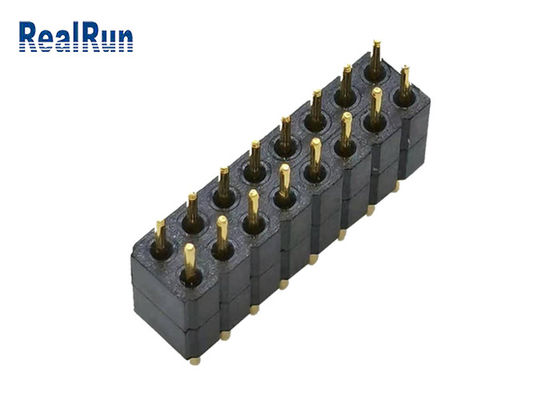 2.0mm LCP PBT PA6T om de Dubbele Rij PPS van Pin Header Dip Connector 16P