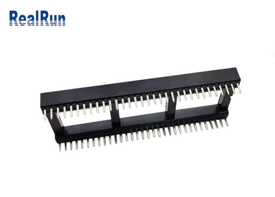 Van de de Tekstcontactdoos van PCB 64P 1.778mm Ic van de de Schakelaaronderdompeling PBT UL94V-0 de Fosfoorbrons
