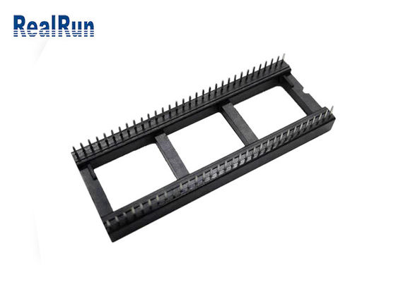 Van de de Tekstcontactdoos van PCB 64P 1.778mm Ic van de de Schakelaaronderdompeling PBT UL94V-0 de Fosfoorbrons