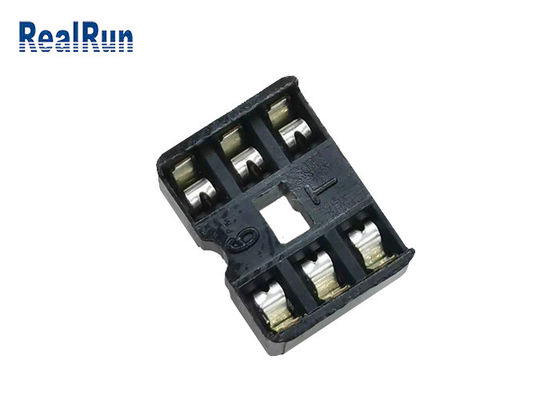UL94V-0 PA6T Vierkant Pin Female Header 2*3P 180° rechtstreeks 2.54mm RoHS