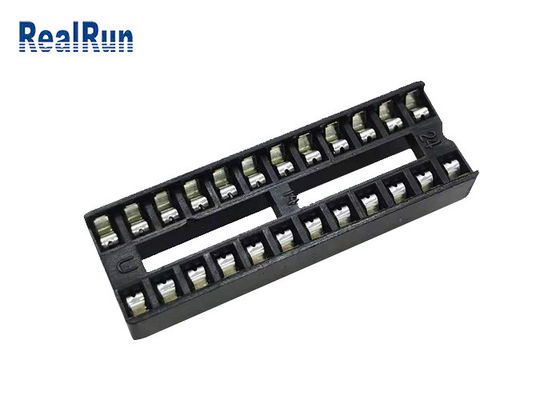 1000VAC 2.54mm IC-de Kopbal Vierkante Gaten PBT UL94V-0 van de Contactdoosschakelaar 24P