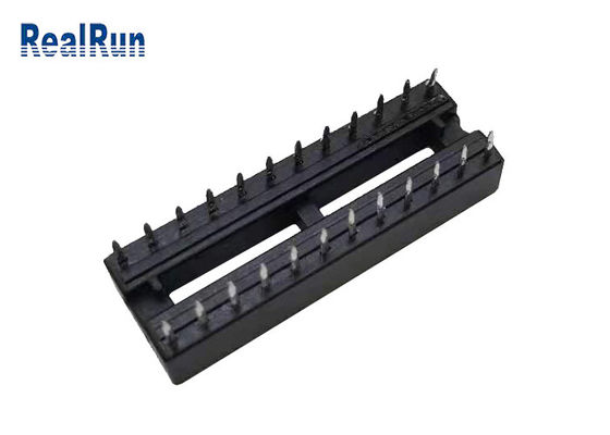 1000VAC 2.54mm IC-de Kopbal Vierkante Gaten PBT UL94V-0 van de Contactdoosschakelaar 24P