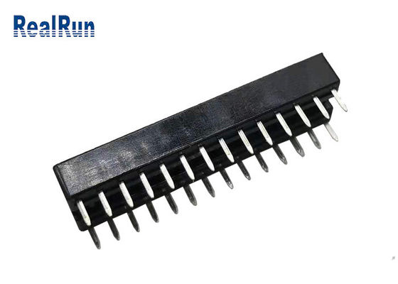 28P 2.54mm Onderdompeling 7,62 Vierkant IC de Contactdoos Gouden die Sn van PBT met Centrumbar wordt geplateerd
