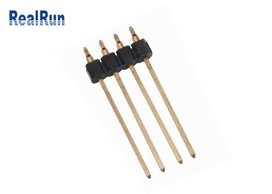 PA6T DOMPELEN Geschikte PCB Pin Header 2.54mm van de messingspbt LCP Pers rechtstreeks Mannelijke Kopbalschakelaar onder