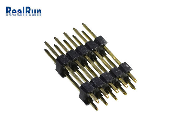 het Messings Dubbele Rij 2.54mm SGS van 0.75A PBT Pin Header Connecto UL94V-0