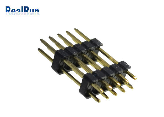 het Messings Dubbele Rij 2.54mm SGS van 0.75A PBT Pin Header Connecto UL94V-0