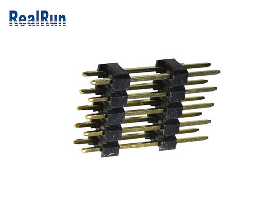 het Messings Dubbele Rij 2.54mm SGS van 0.75A PBT Pin Header Connecto UL94V-0