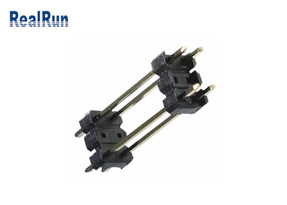 De Vezel Pin Header Connector 2.54mm van PA6T PBT LCP Onderdompeling door Gat 0.75A