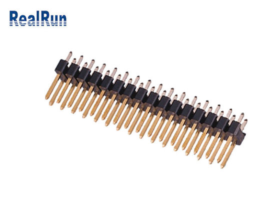 Messing PA6T 180° Recht Pin Header Connector 2.54mm de Dubbele Rij van UL94V-0