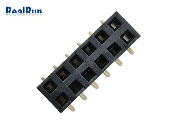 Van het de Fosfoorbrons van LCP GLB PA6T SMD Pin Header Connector DC500V het Gouden Plateren