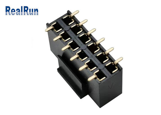 Van het de Fosfoorbrons van LCP GLB PA6T SMD Pin Header Connector DC500V het Gouden Plateren
