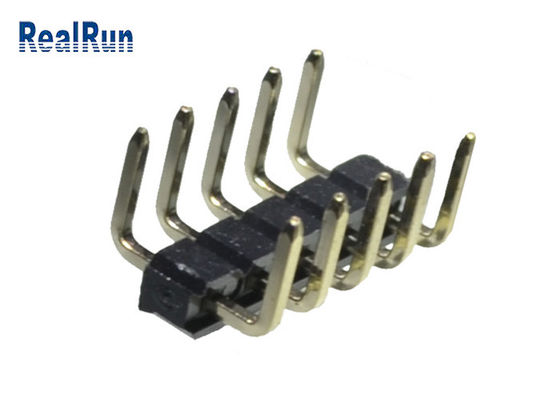 PBT-Messing Pin Header Connector 2.54mm u-Type Eindlcp SGS Soldeersel