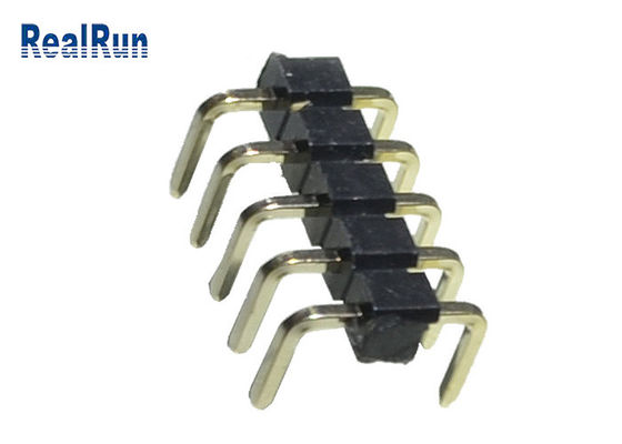 PBT-Messing Pin Header Connector 2.54mm u-Type Eindlcp SGS Soldeersel