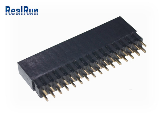 VCD 0,1“ DC500V-Vrouwelijke de Kopbal Dubbele Rij 32P Golded PA6T van PCB