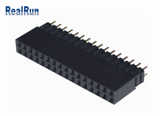 VCD 0,1“ DC500V-Vrouwelijke de Kopbal Dubbele Rij 32P Golded PA6T van PCB