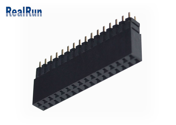 VCD 0,1“ DC500V-Vrouwelijke de Kopbal Dubbele Rij 32P Golded PA6T van PCB